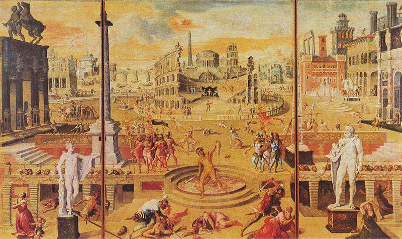 Antoine Caron The Massacre of the Triumvirate. china oil painting image